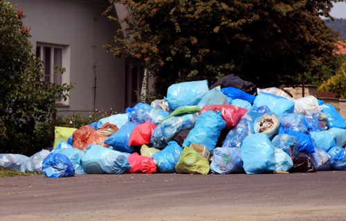 Local transfer station where commercial recyclables are sorted