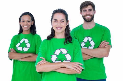Eco-friendly garden waste composting after clearance